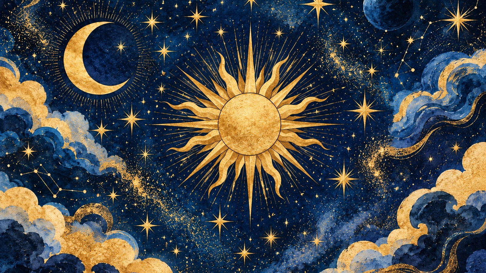 Ilustrație editorială originală despre Gemeni, Berbec și Vărsător: ce propune horoscopul pentru începutul lui noiembrie