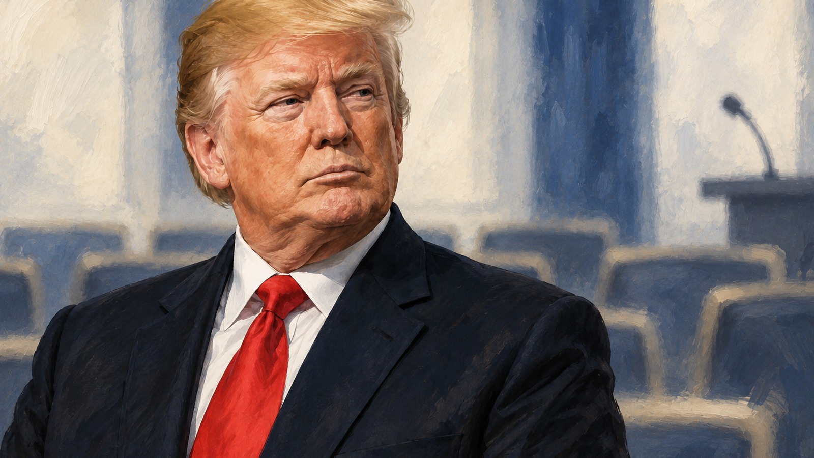 Ilustrație editorială originală despre Trump contestă fără dovezi alegerile din Brazilia; autoritatea electorală confirmă victoria lui Lula