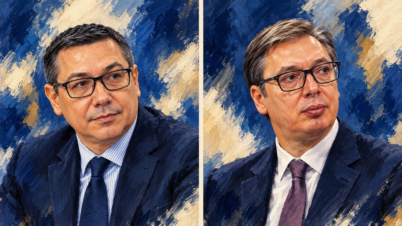 Ilustrație editorială originală despre Ponta îi rămâne prieten lui Vučić după înfrângerea electorală a taberei sale