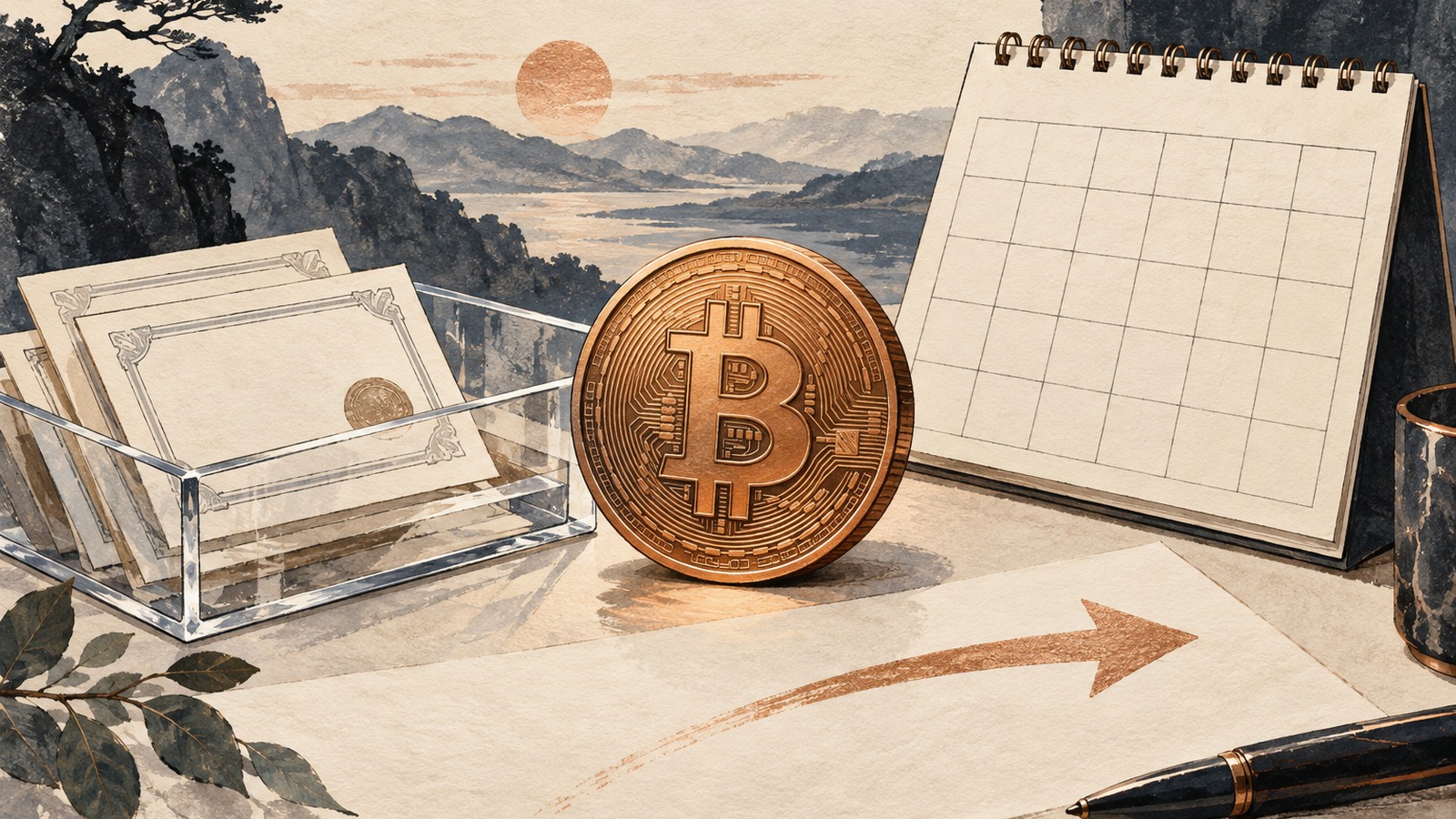 Ilustrație editorială originală despre ETF-urile Bitcoin au pierdut net aproape 90 de milioane de dolari pe 5 octombrie