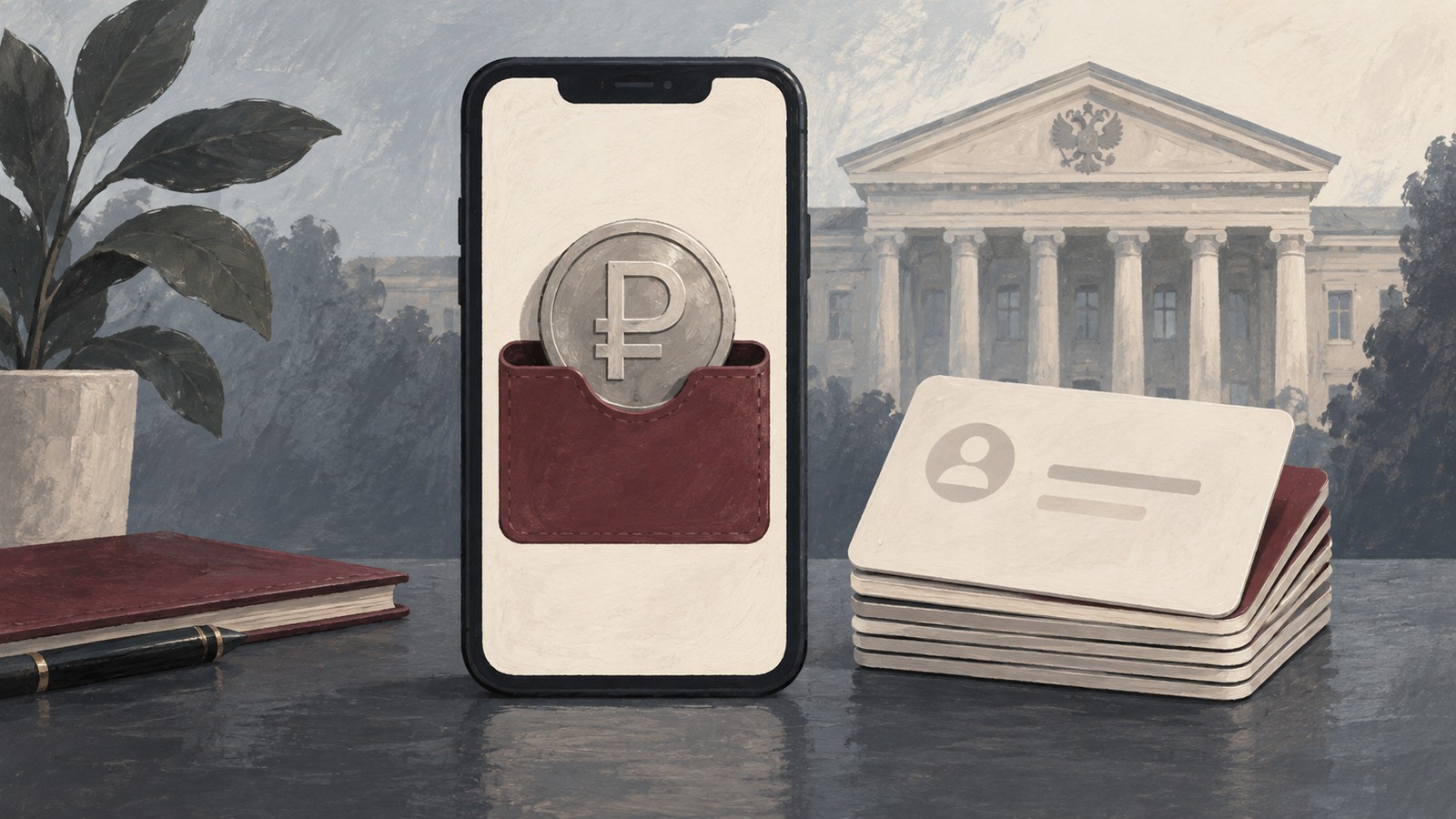 Ilustrație editorială originală despre Cointelegraph: rubla digitală ar fi depășit 220.000 de conturi în prima lună