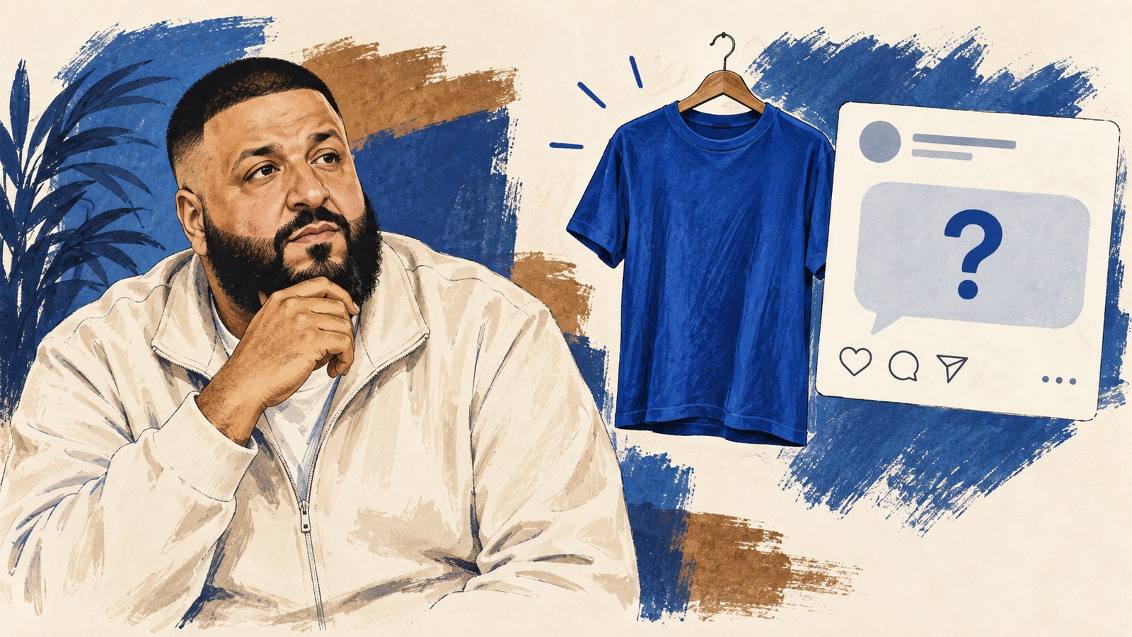 Ilustrație editorială originală despre Postările cu DJ Khaled readuc în discuție promovarea crypto și transparența