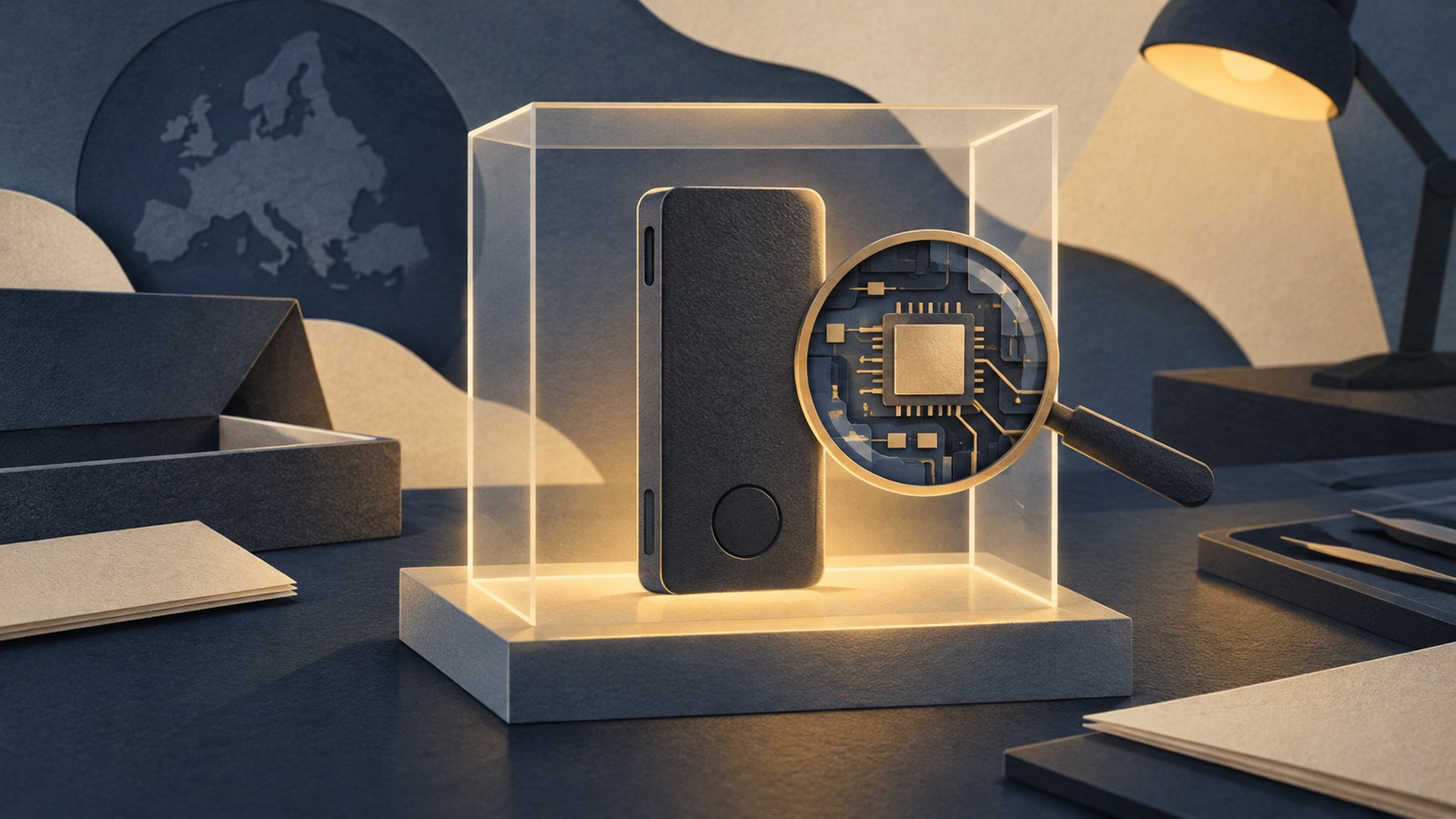 Ilustrație editorială originală despre Cointelegraph relatează o suspiciune privind un dispozitiv Ledger cumpărat în Europa