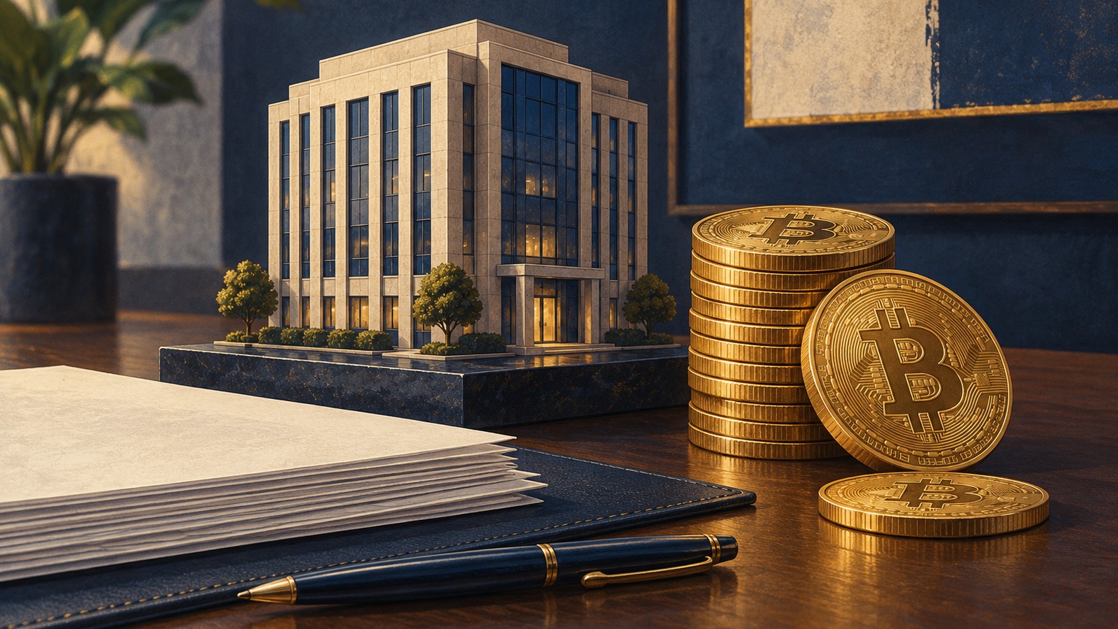 Ilustrație editorială originală despre Cointelegraph: finanțarea companiilor cu rezerve Bitcoin ar putea deveni mai selectivă