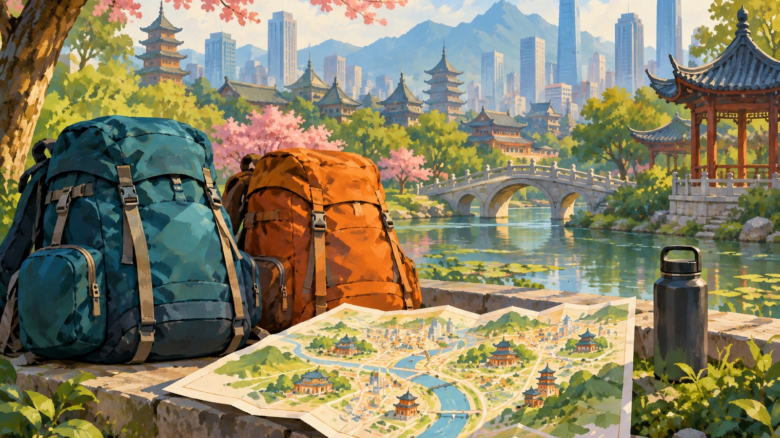 Ilustrație editorială originală despre Asia Express încheie etapa din Wuhan cu o nouă cursă, pe 21 octombrie