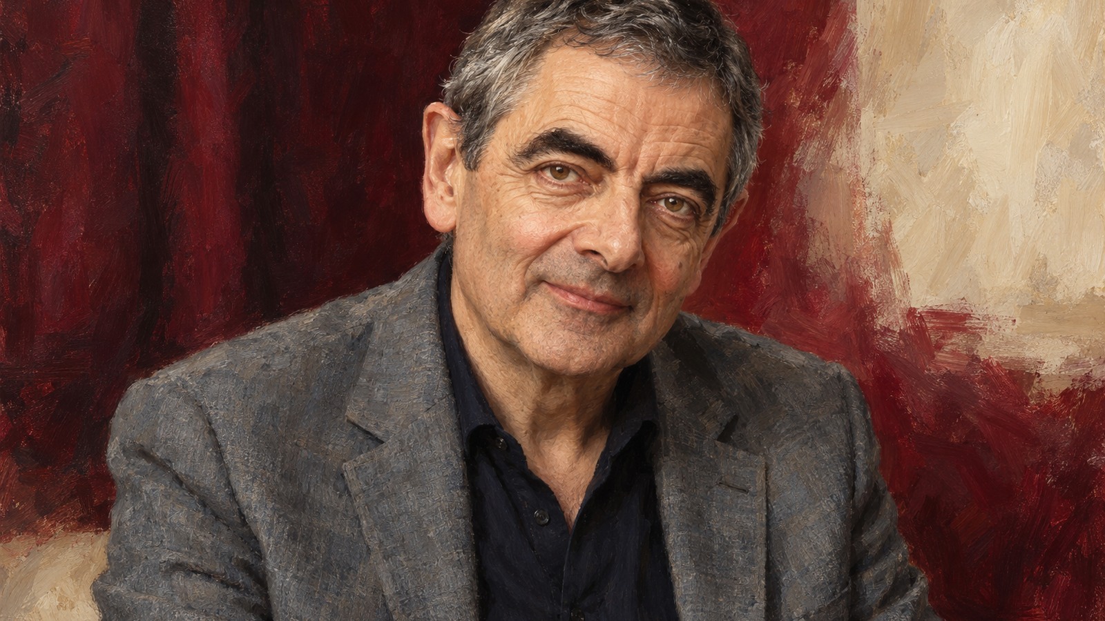 Ilustrație editorială originală despre Digi24 prezintă revenirea scenică a lui Rowan Atkinson în proiectul «Rowan Live»