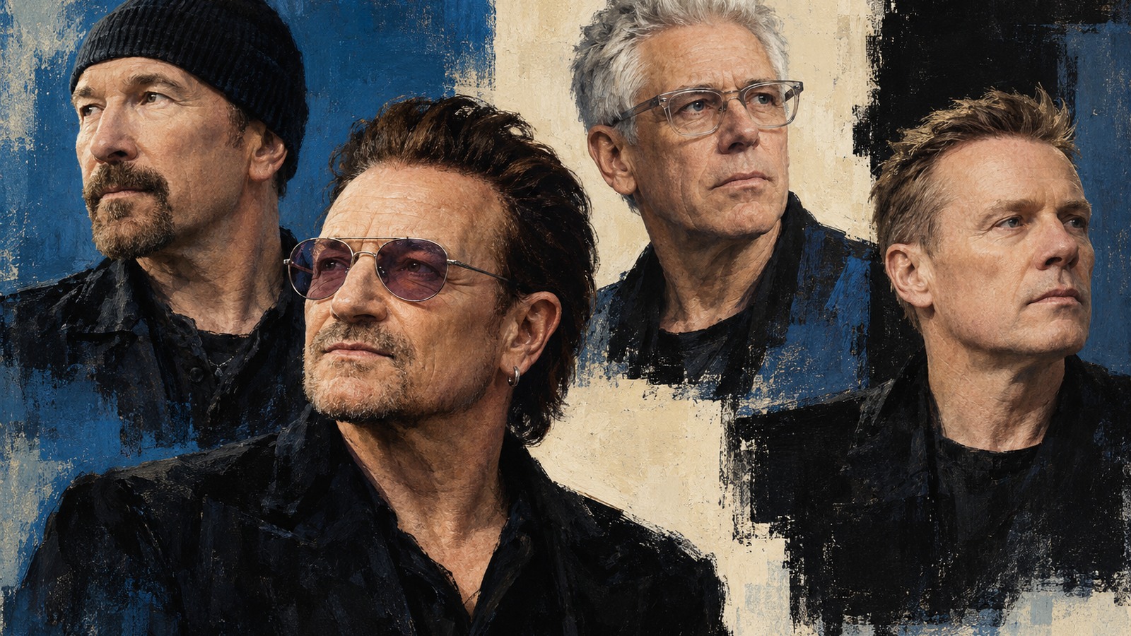 Ilustrație editorială originală despre Digi24 leagă piesa «Silencio» de aniversarea U2; articolul conține o neconcordanță despre album