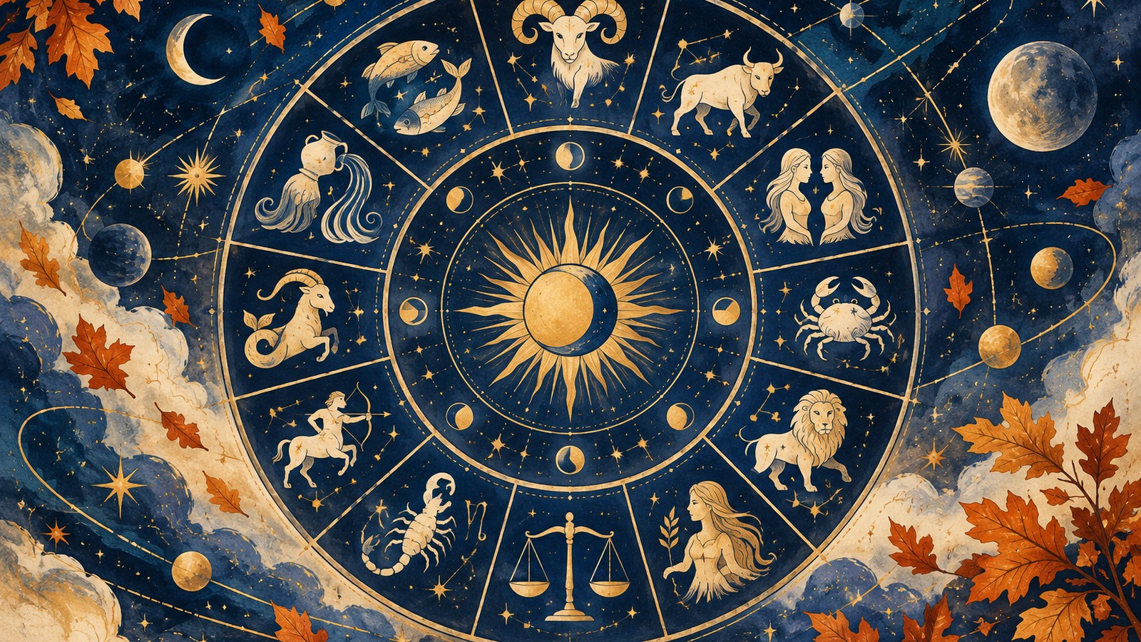 Ilustrație editorială originală despre Horoscop pentru 24 octombrie: planuri mari și mesaje vechi, dar astrele nu plătesc facturile