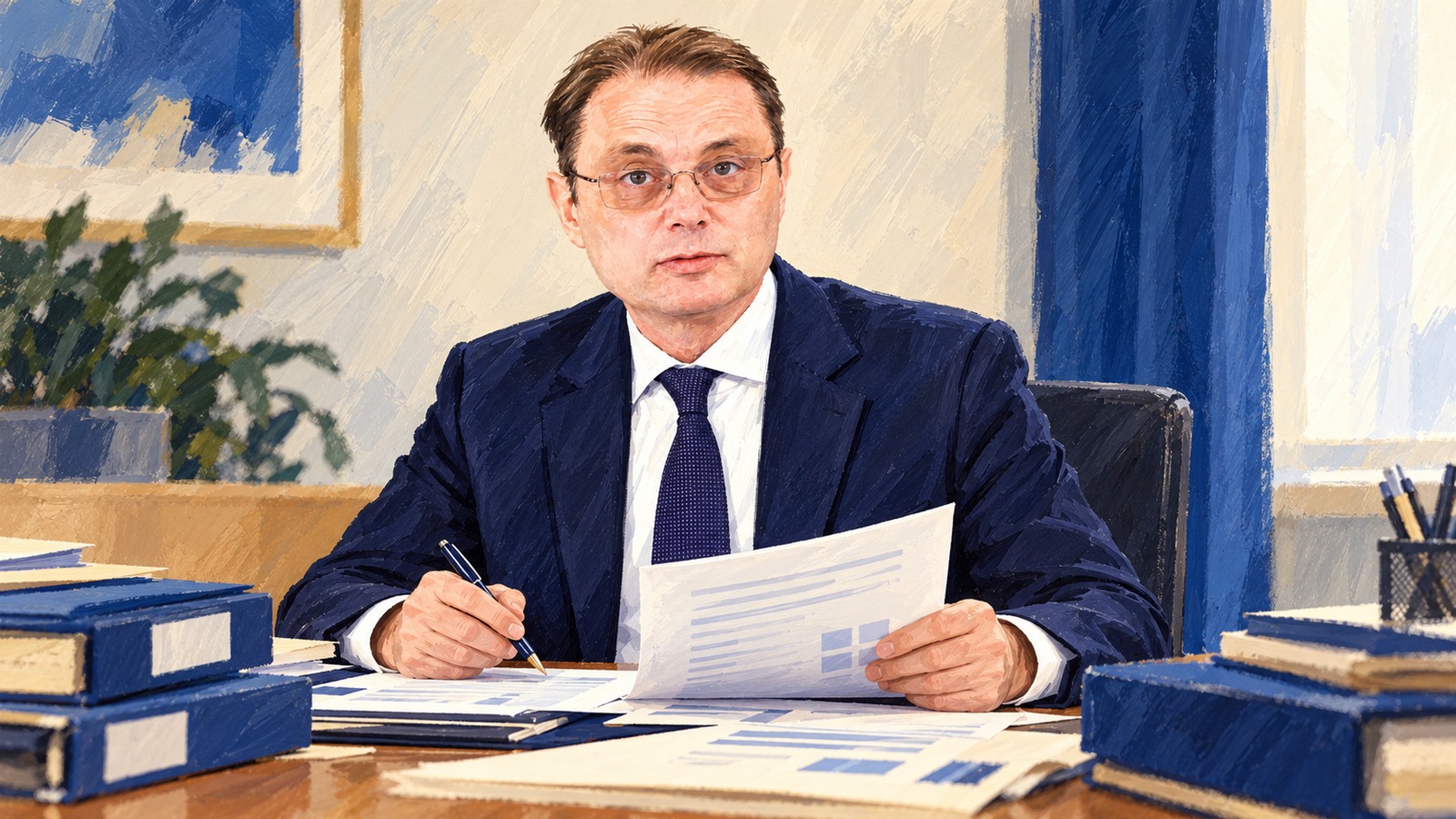 Ilustrație editorială originală despre PNRR intră la evaluare: Luca Niculescu cere responsabilități clare pentru jaloanele restante