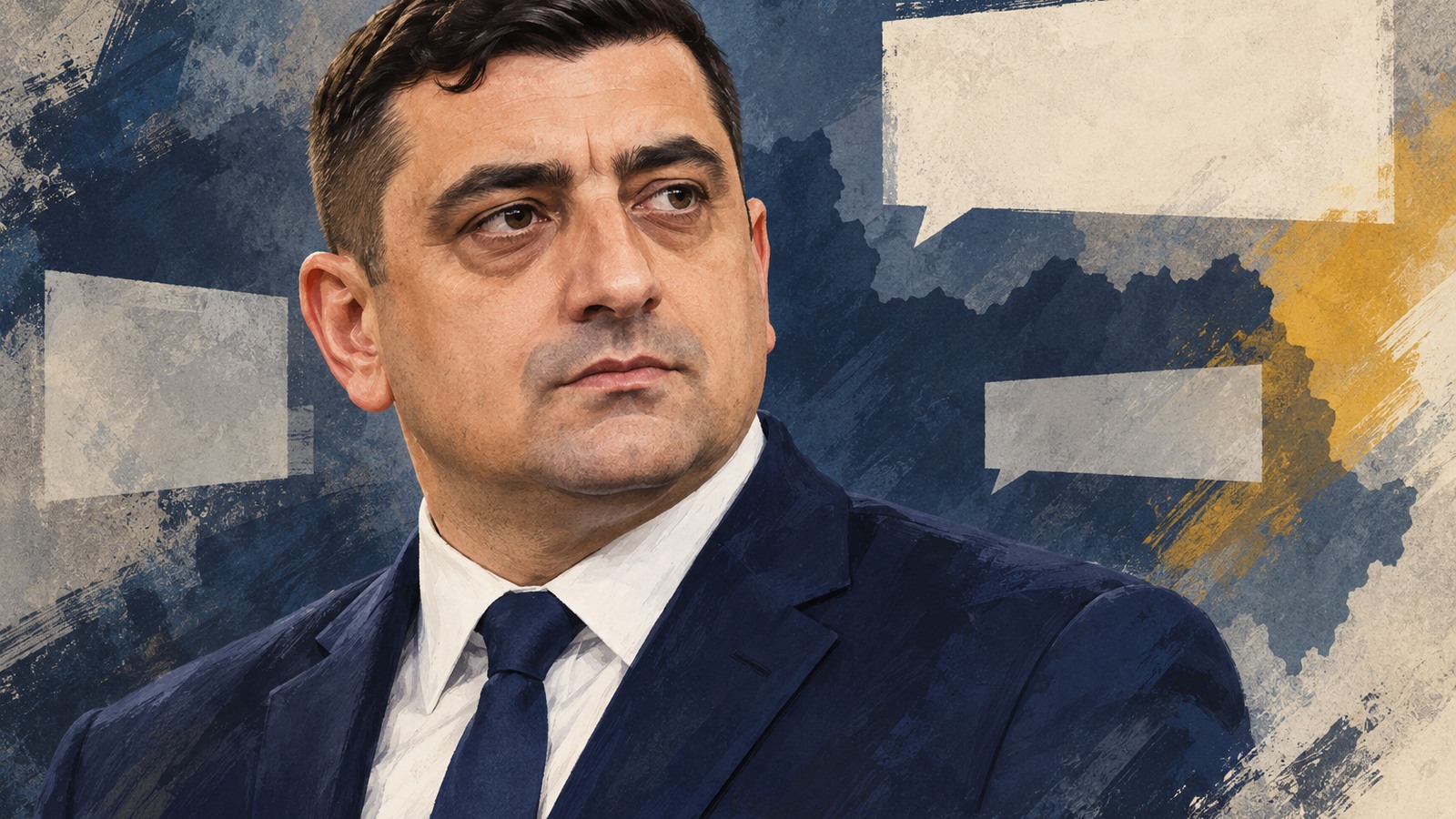 Ilustrație editorială originală despre Snoop publică noi mesaje despre Simion și consultanții israelieni. AUR neagă colaborarea