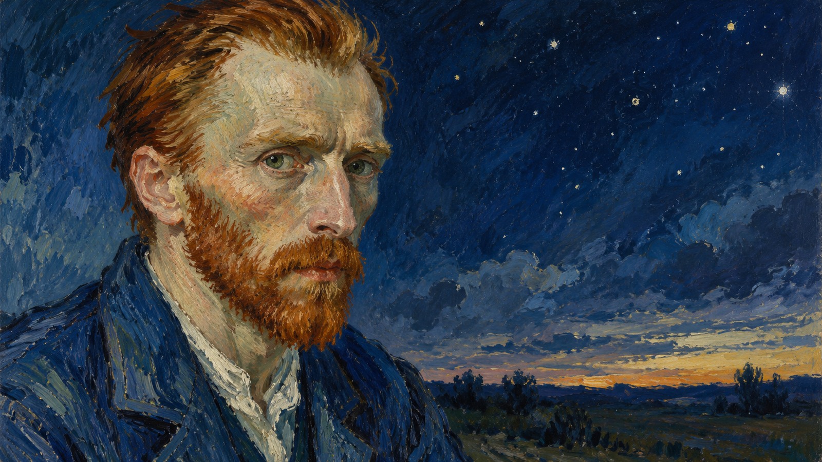 Ilustrație editorială originală despre Cerul din „Noaptea înstelată” ar putea fi din iulie. Datarea lui Van Gogh rămâne în dezbatere