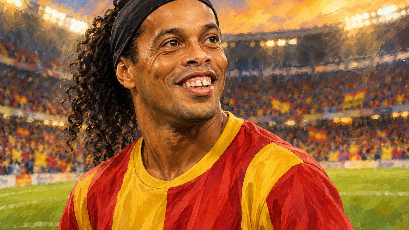 Ilustrație editorială originală despre Ronaldinho își scoate din nou ghetele: Ravenna anunță revenirea pe teren pe 15 noiembrie