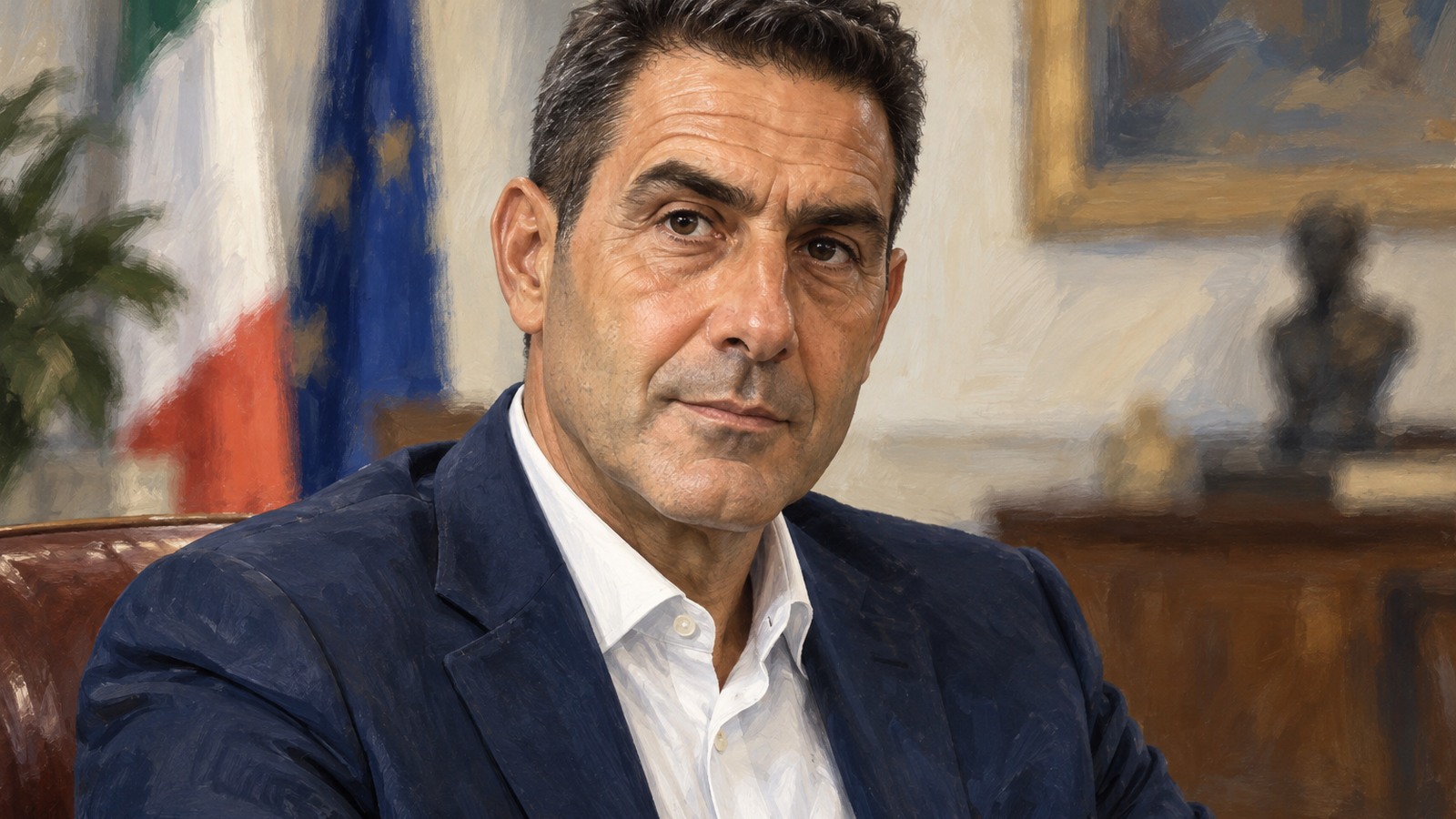 Ilustrație editorială originală despre Vannacci caută voturi în „manosferă”, cu un proiect social care împarte taberele