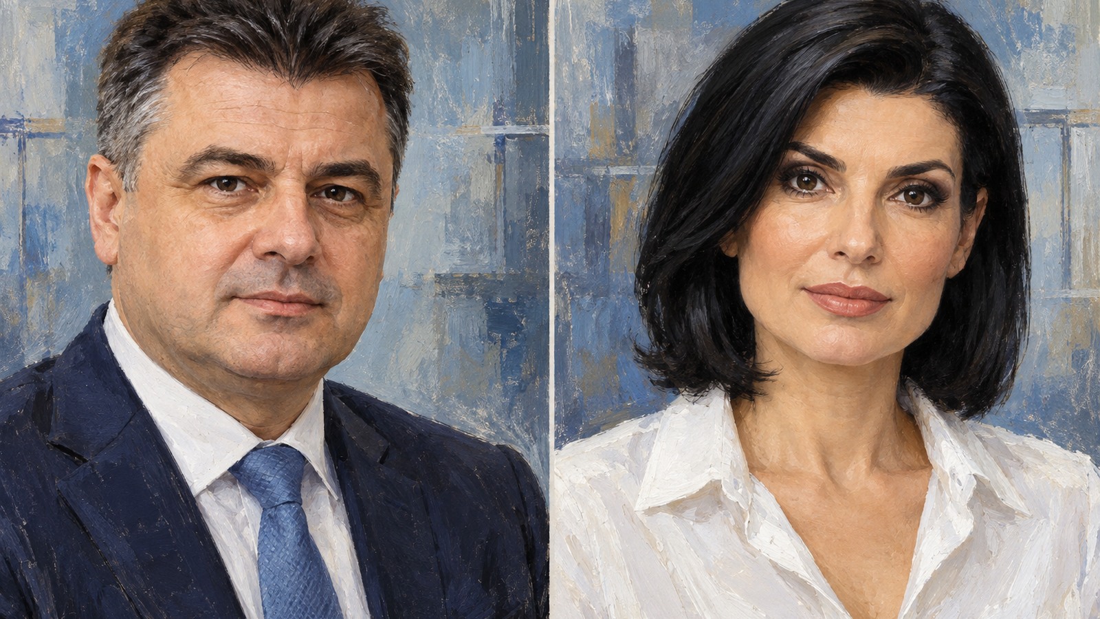 Ilustrație editorială originală despre Daniel Florea și Lavinia Șandru cer o politică mai apropiată de oameni, la conferința PUCL