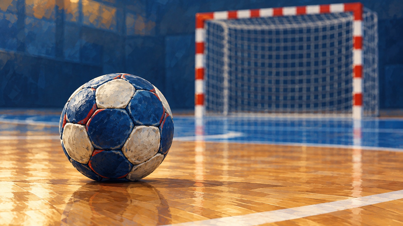 Ilustrație editorială originală despre România câștigă ambele teste cu Croația înaintea Europeanului de handbal de la Cluj