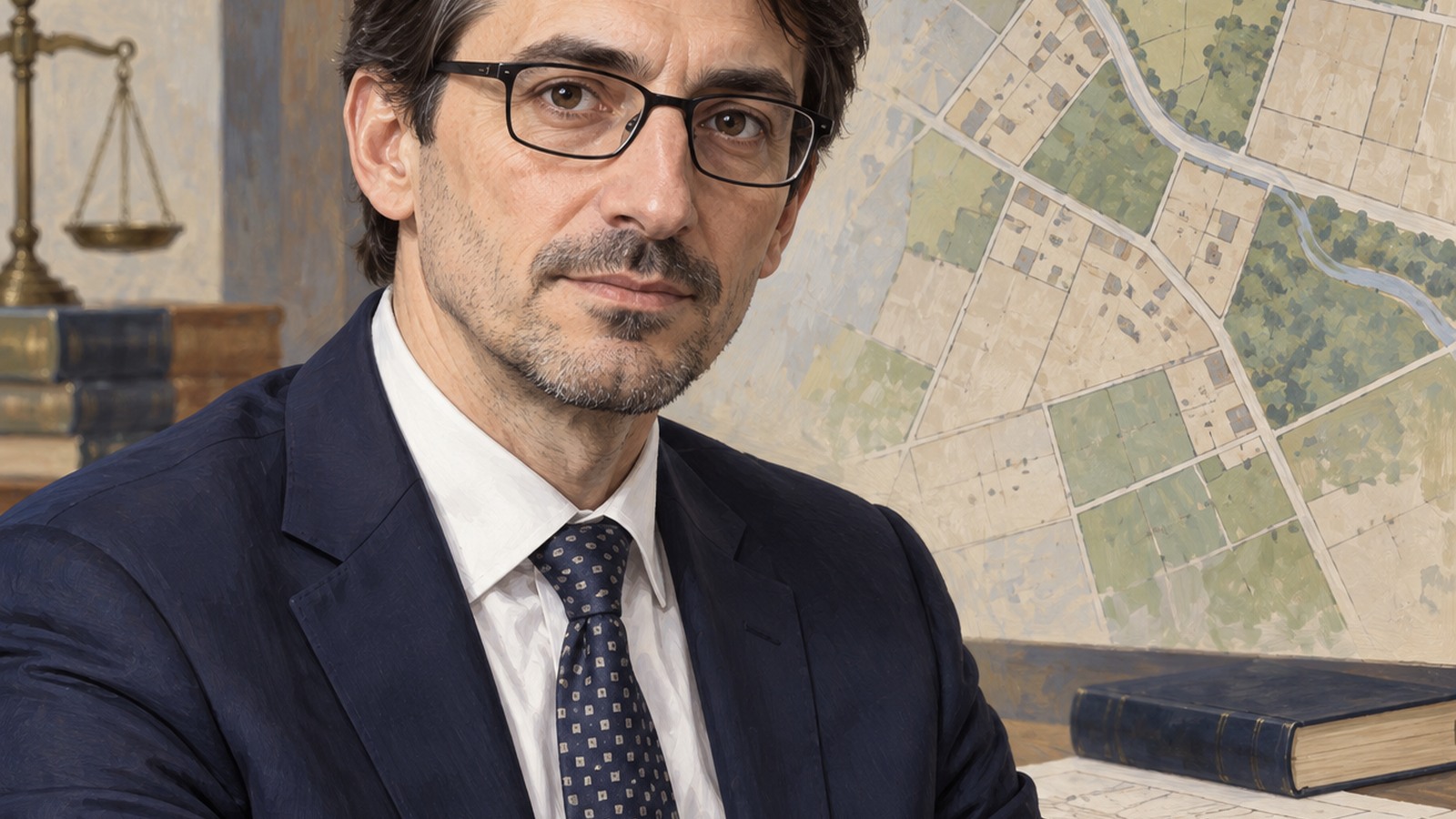 Ilustrație editorială originală despre Victor Alistar avertizează asupra litigiilor din cadastru. Ce se schimbă în acte și ce nu dispare