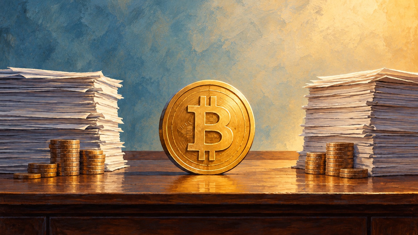 Ilustrație editorială originală despre Bitcoin a coborât sub 80.000 de dolari în bilanțul de sâmbătă al pieței crypto
