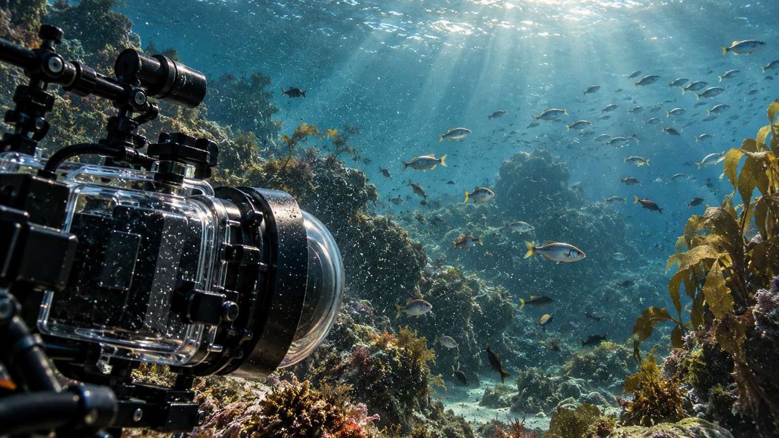 Ilustrație editorială originală despre Blue Planet III lasă planctonul în cadru: oceanul nu trebuie să arate ca un filtru