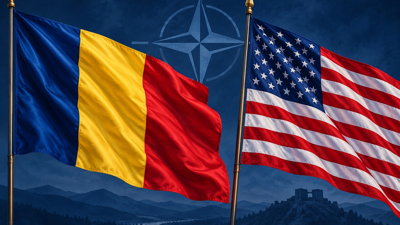 Ilustrație editorială originală despre Ambasada SUA salută Armata României: exercițiile comune întăresc apărarea flancului estic