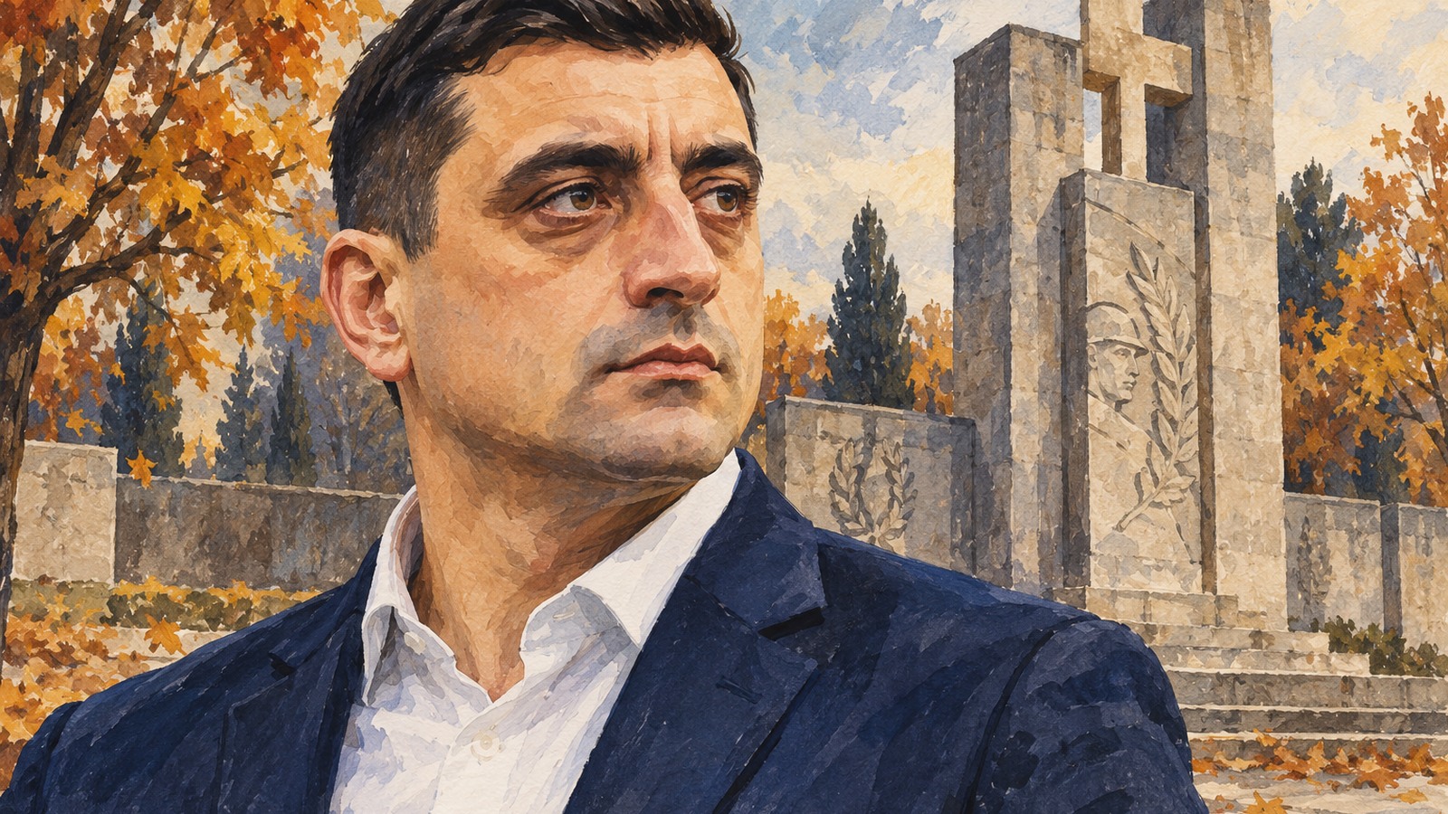 Ilustrație editorială originală despre George Simion, la Carei de Ziua Armatei: mesaj de recunoștință și fotografii cu simpatizanții