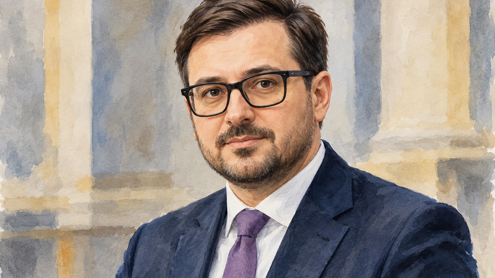Ilustrație editorială originală despre Alistar invocă posibile interese personale în presiunile asupra justiției și spune că este o supoziție