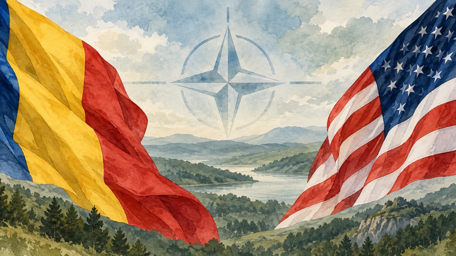 Ilustrație editorială originală despre Ambasada SUA, de Ziua Armatei: cooperarea româno-americană susține apărarea flancului estic
