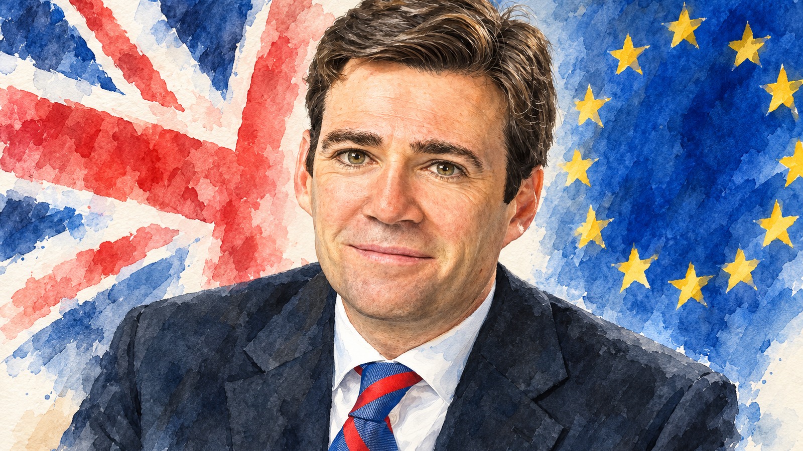 Ilustrație editorială originală despre Burnham redeschide discuția despre libera circulație în UE. Regulile de călătorie rămân o altă etapă