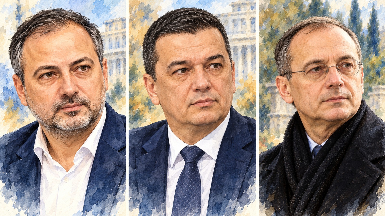 Ilustrație editorială originală despre Motreanu îl vede pe Grindeanu la butoanele Guvernului și îi cere să livreze promisiunile PSD