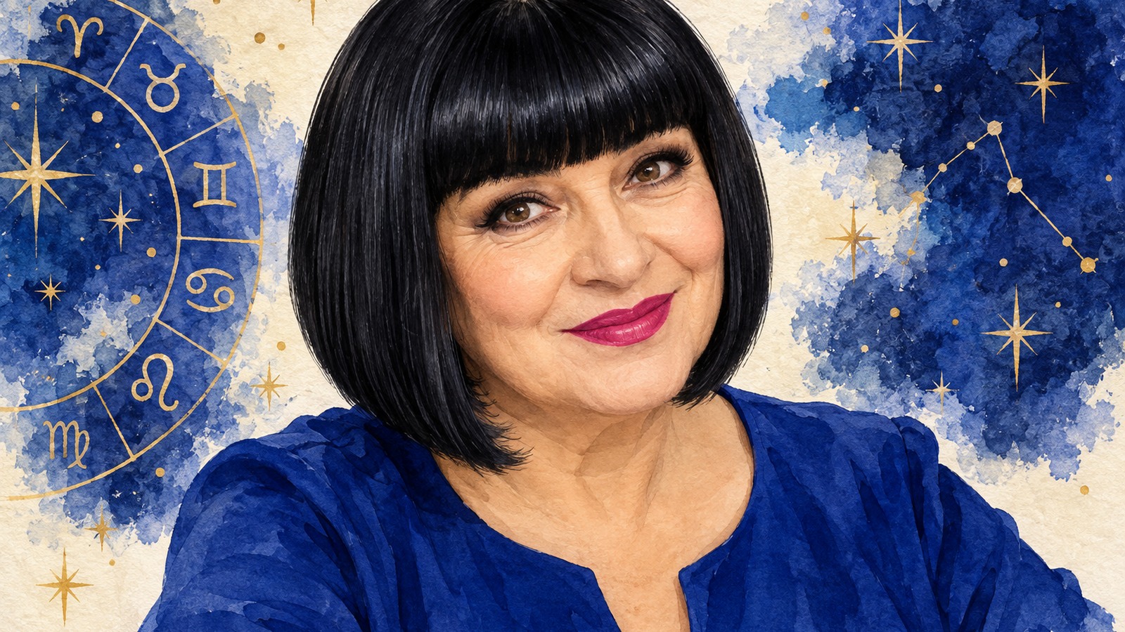 Ilustrație editorială originală despre Neti Sandu, horoscopul pentru 26 octombrie: Peștii primesc un semn bun la serviciu